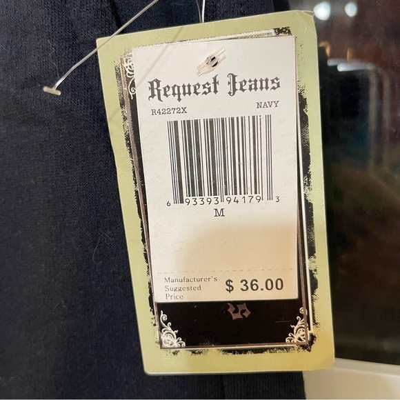 NWT Request Jeans Cargo Shorts Navy Blue Boys Size M - Picture 3 of 7